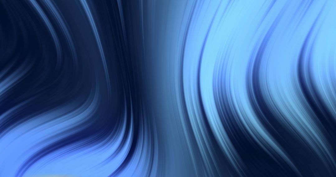 Abstract Blue Waves Creating A Tranquil Effect