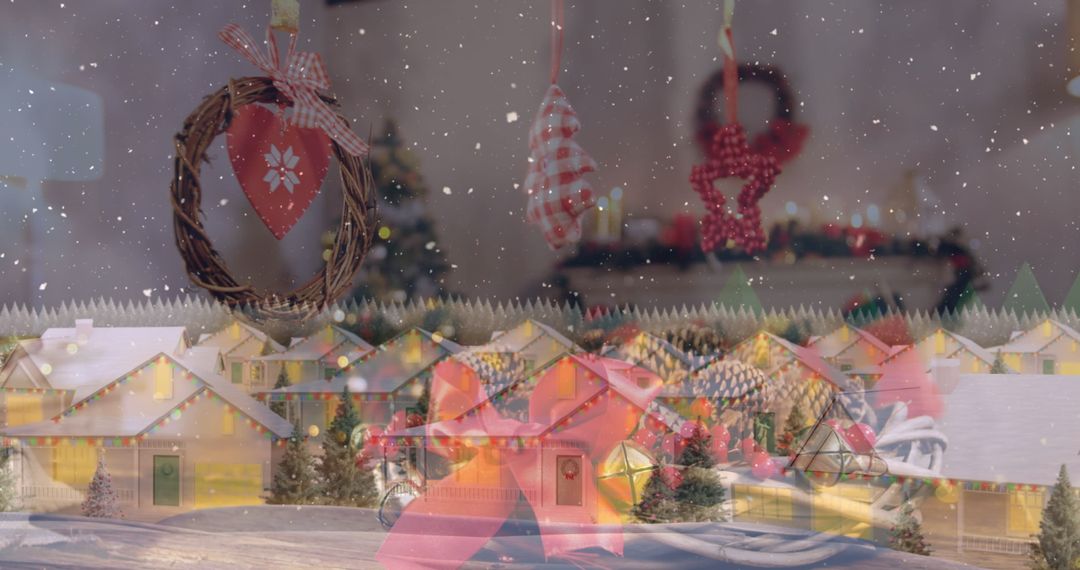 Festive Winter Wonder with Holiday Decorations