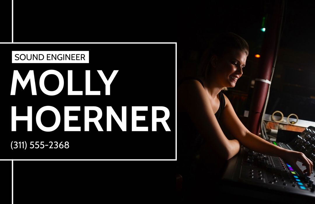 Professional Sound Engineer Working on Audio Equipment at Night