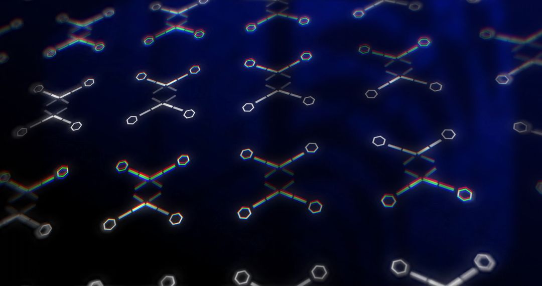 Dynamic Geometric Pattern on Dark Background