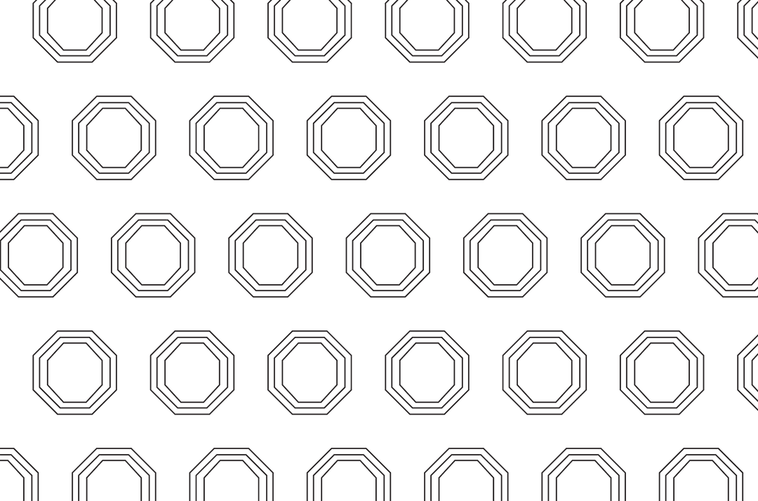 Seamless Octagon Pattern on Transparent Background Design