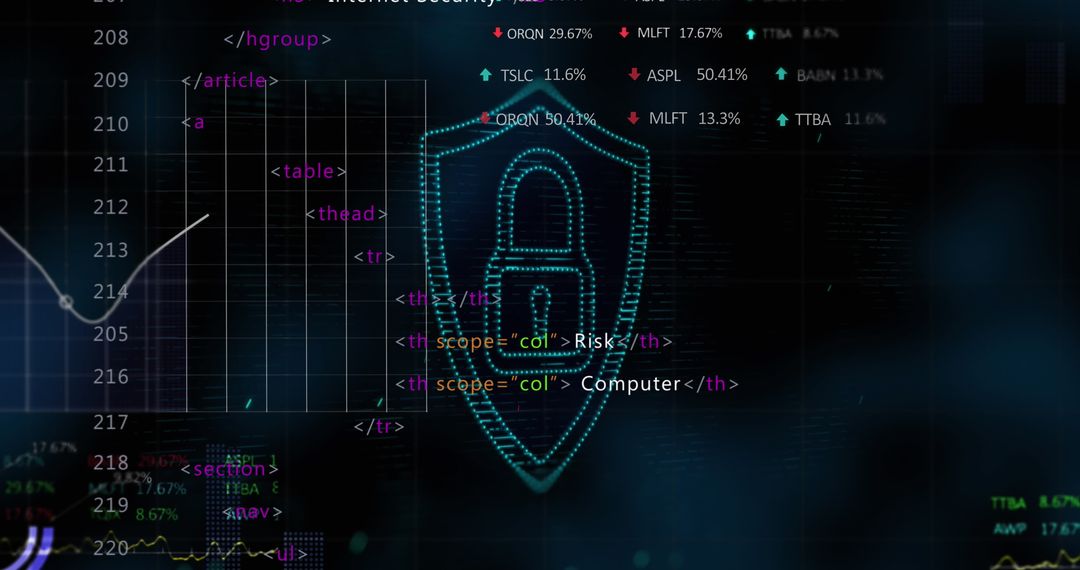 Digital Shield Padlock for Global Internet Security