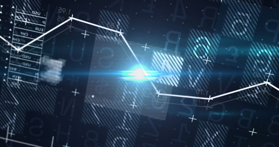 Abstract Financial Data Analysis Concept Background