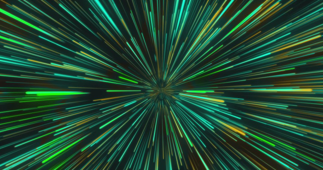 Abstract Light Trails Spreading in Dynamic Pattern