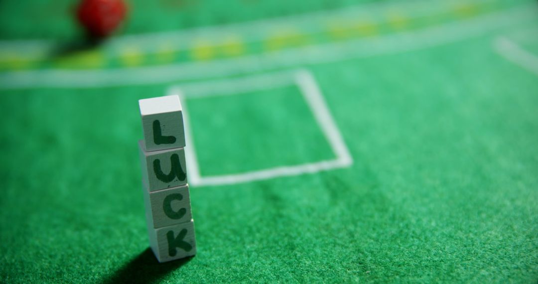 Luck Dices on Green Felt Table Game Background - Free Images, Stock Photos and Pictures on Pikwizard.com