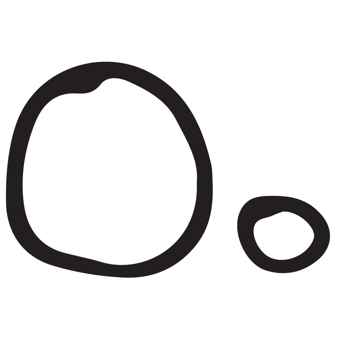 Hand Drawn Circles Illustration on Transparent Background