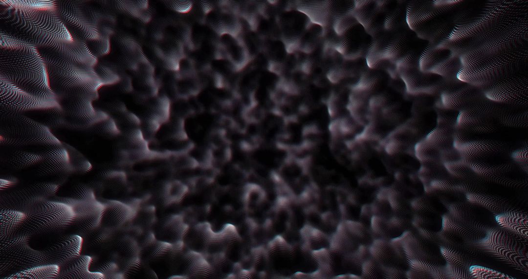 Dynamic Moving Shapes on Black Background