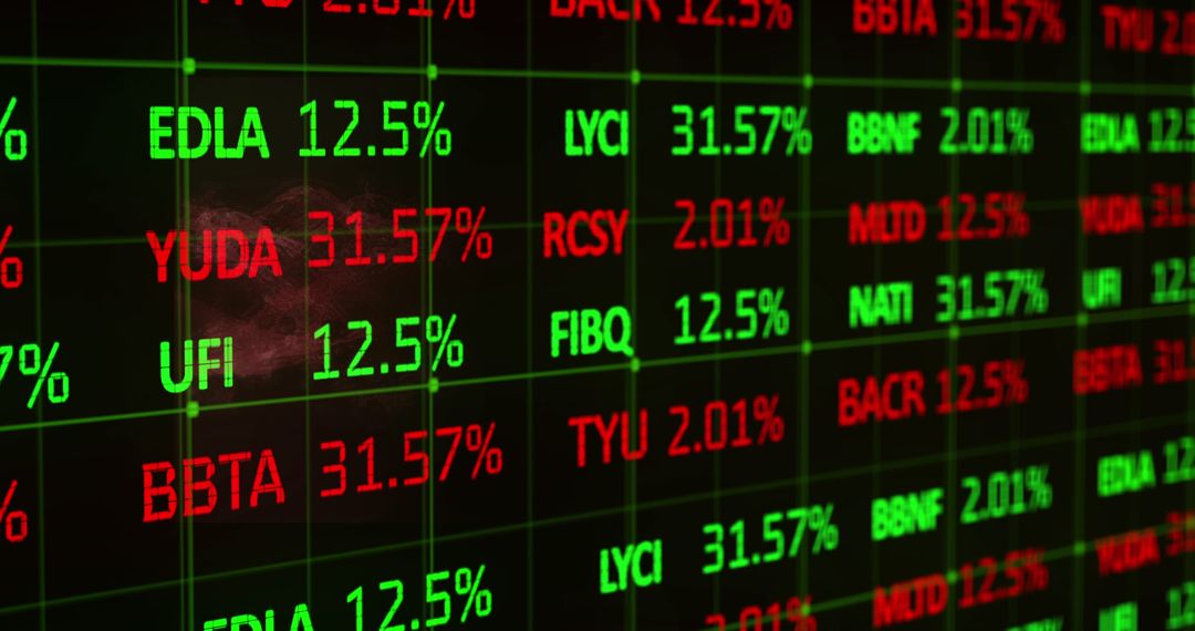 Stock Market Display with Dynamic Financial Data