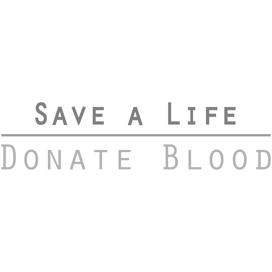Transparent Save a Life Donate Blood Motivational Text