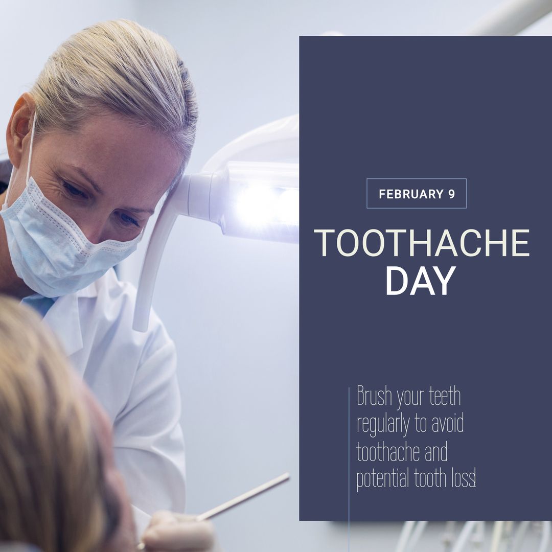 Dentist Examining Patient on Toothache Awareness Day - Download Free Stock Templates Pikwizard.com