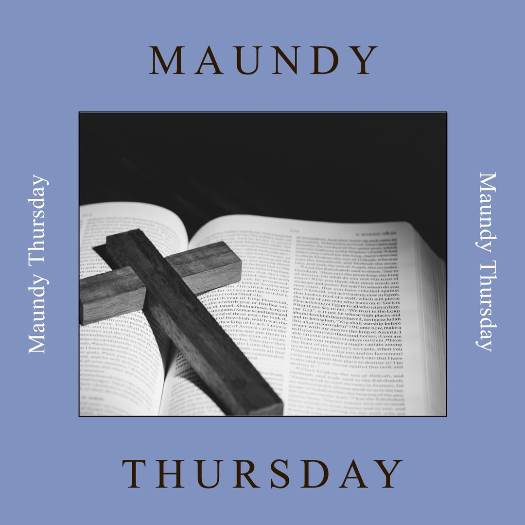 Maundy Thursday Visual Christian Faith Concept