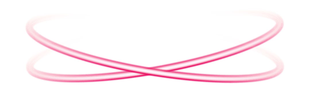 Transparent Intersecting Pink Ribbons Art on Clear Backdrop