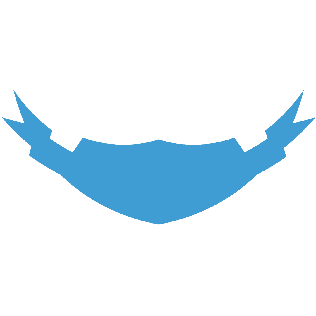 Blue Badge Illustration Sprite on Transparent Background