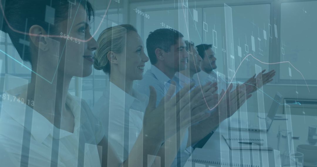 Diverse Business Team Analyzing Financial Analytics Data