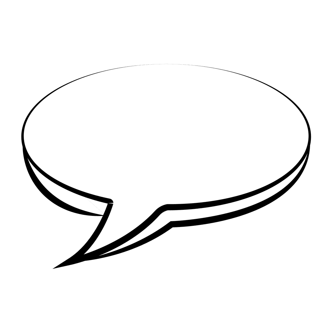 Transparent Speech Bubble Illustration for Communication Concept