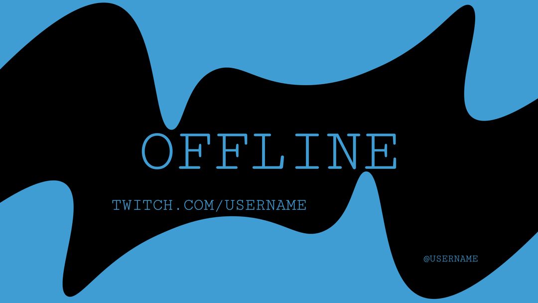 Offline Twitch Banner with Bat Silhouette for Gaming and Halloween Streams - Download Free Stock Templates Pikwizard.com