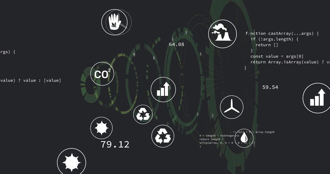 Data Visualization with Ecological Icons and Code Interface