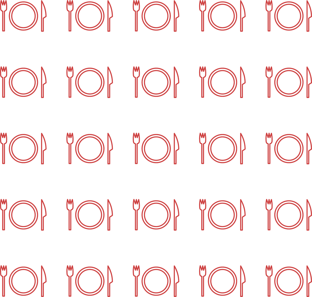 Seamless Red Tableware Pattern on Transparent Background - Download Free Stock Images Pikwizard.com
