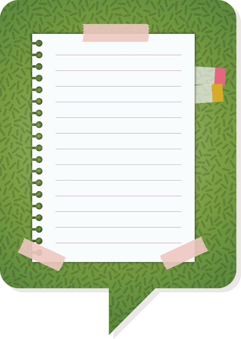 Transparent Speech Bubble with Blank Paper and Taping Pattern for Note Taking - Download Free Stock Images Pikwizard.com
