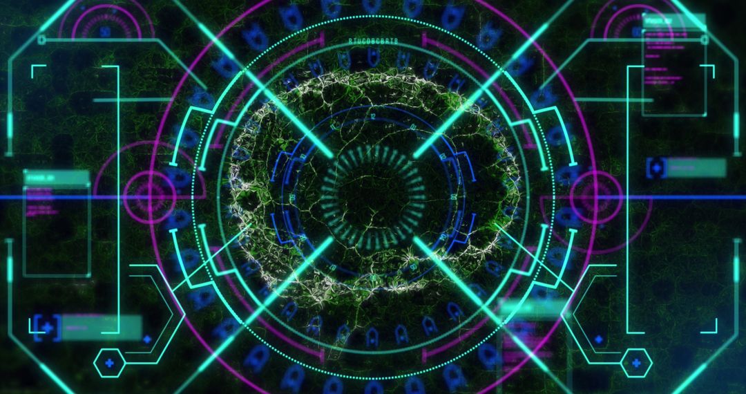 futuristic data processing overlay with brain scan design - Free Images, Stock Photos and Pictures on Pikwizard.com