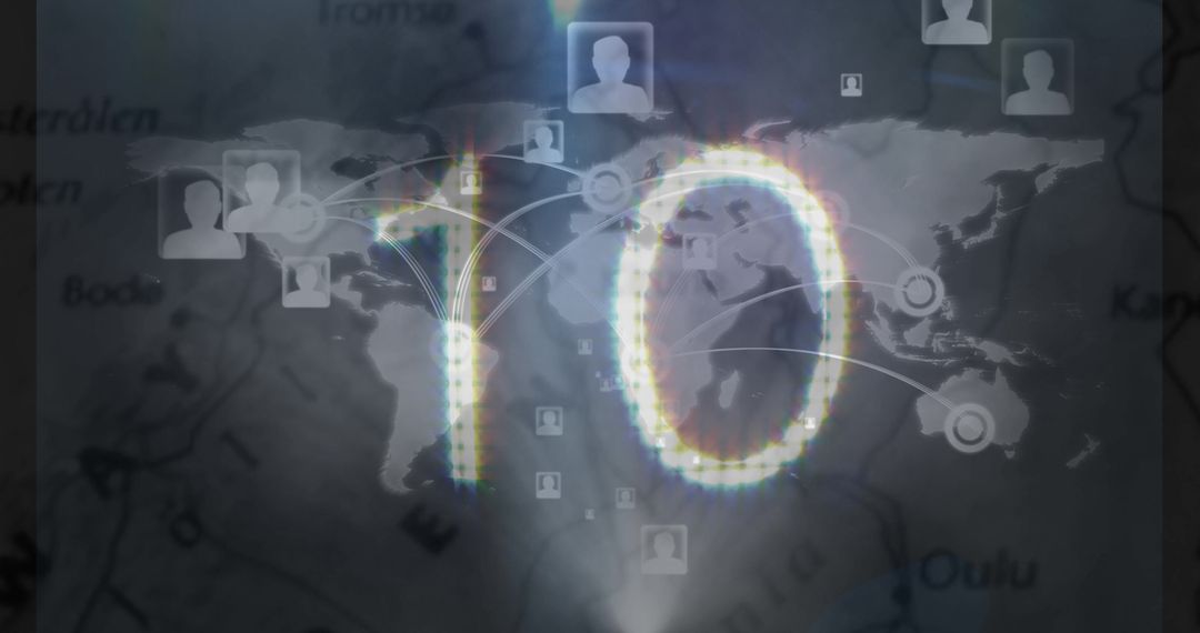 Global Countdown Network with Digital Connections