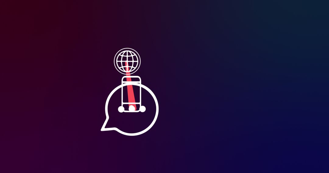 Smartphone and Global Network Connections on Navy Background