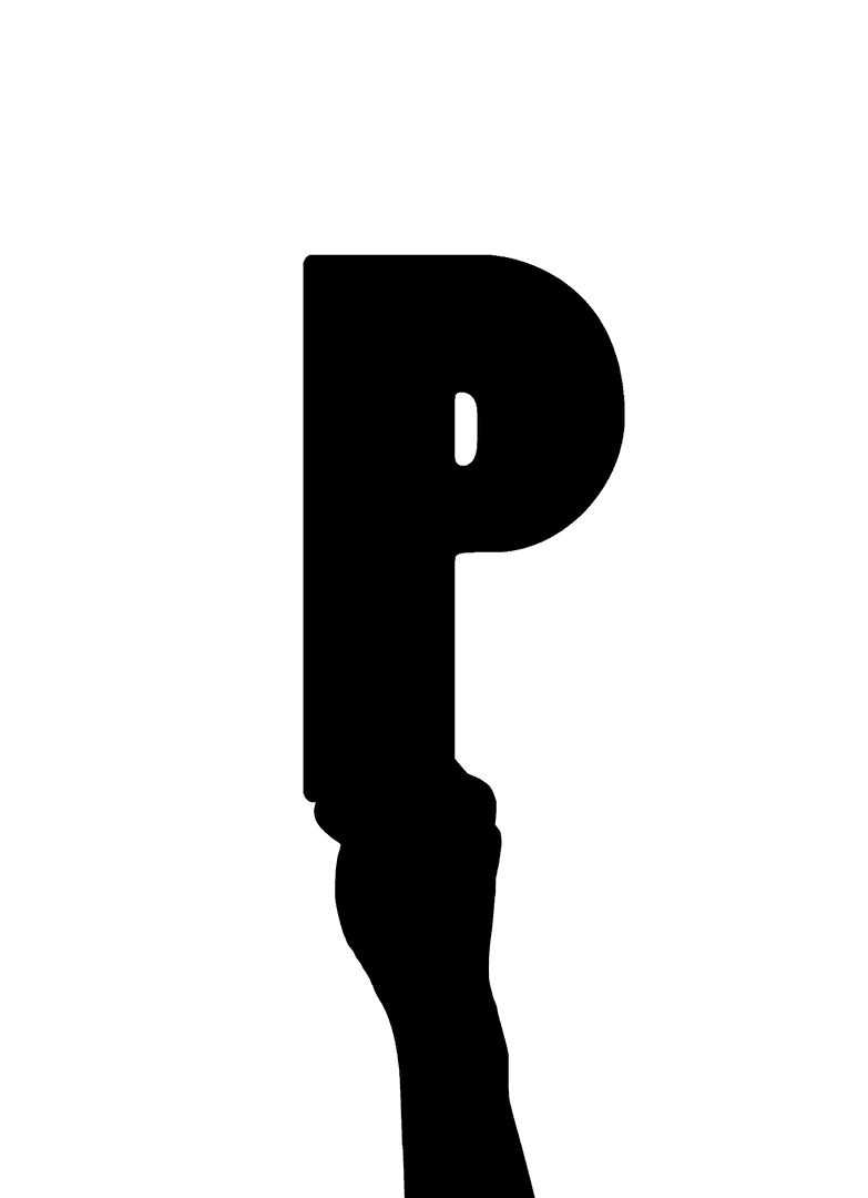 Monochrome 2017 Hand Illustration on Transparent Background