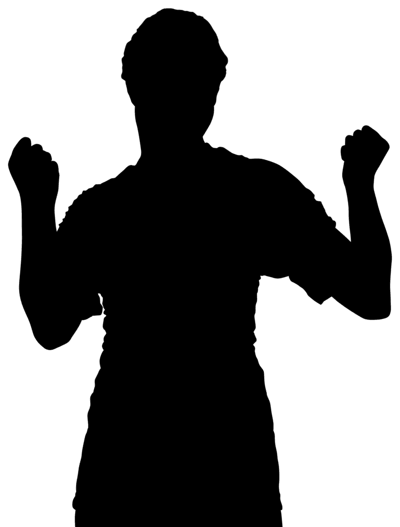 Transparent Silhouette Human Gesture Abstract Art