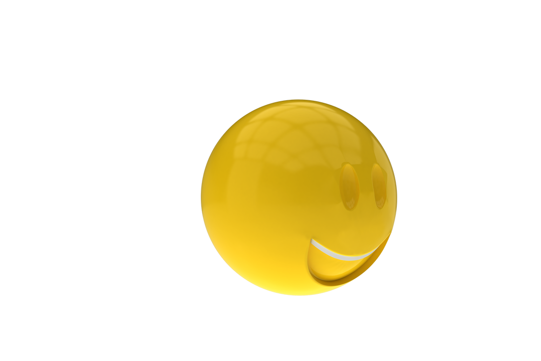 Transparent 3D Happy Smiley Face Emoji on White Background - Download Free Stock Images Pikwizard.com