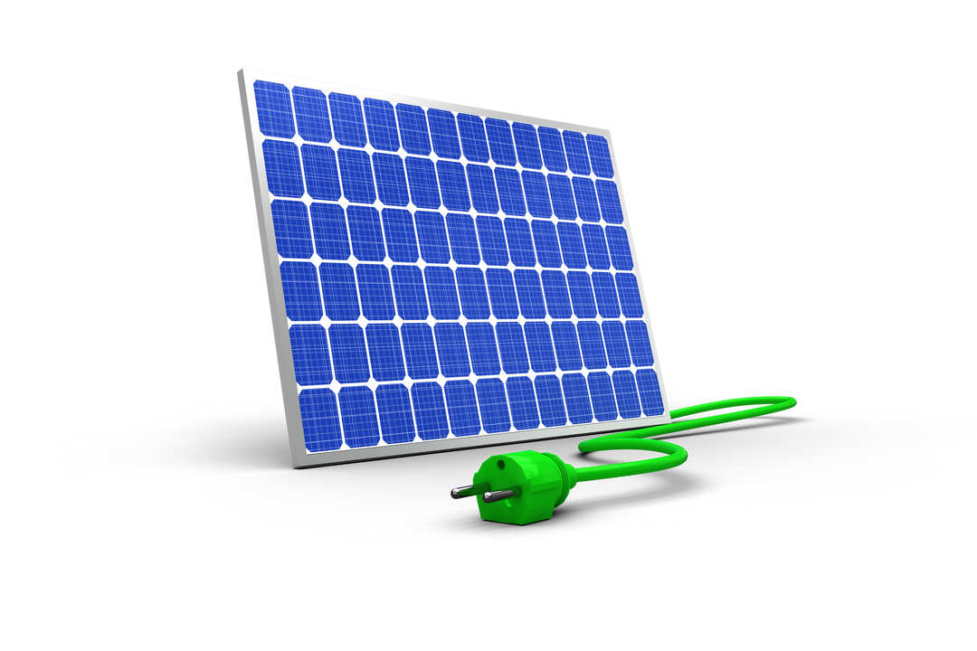 3D Transparent Solar Panel with Green Power Cable Energizing - Download Free Stock Images Pikwizard.com