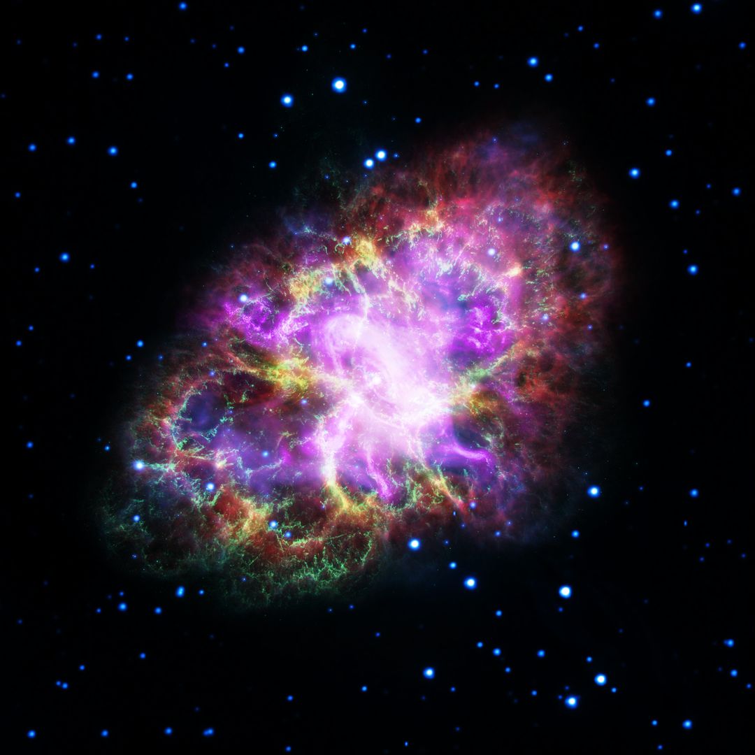 Observatories Combine to Crack Open the Crab Nebula - Free Images, Stock Photos and Pictures on Pikwizard.com
