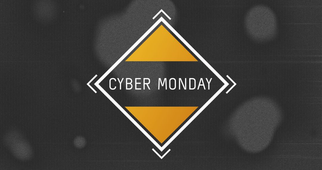 Cyber Monday Special Event Graphic with Distressed Background