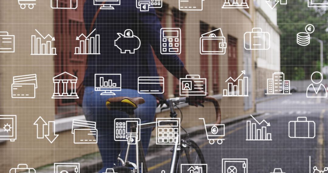 Digital Interfaces Overlaying Cyclist in Urban Area