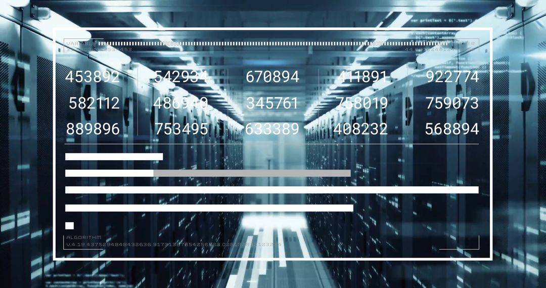 Cutting-Edge Digital Data Processing in Server Room