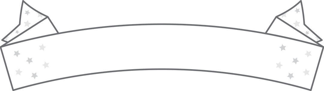 Transparent Gray Badge with Stars Decoration for Branding