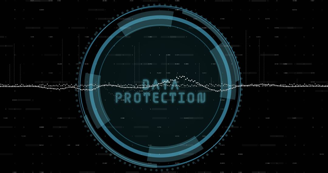 Data Protection and Cyber Security Concept with Digital Shield