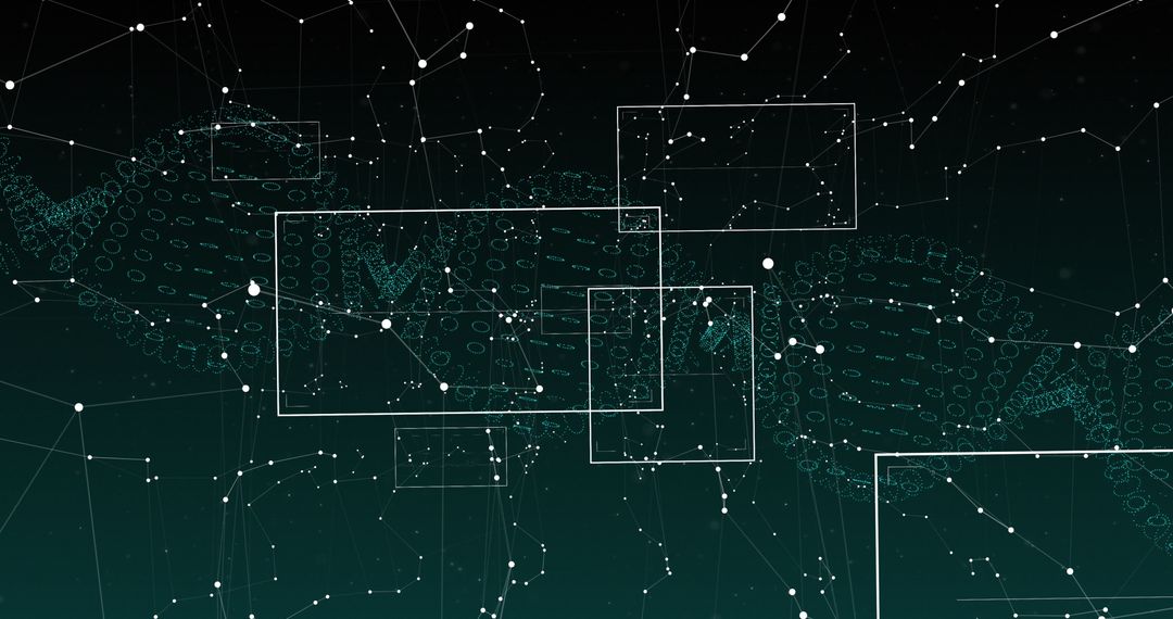 Abstract Digital Network with Interconnected Nodes