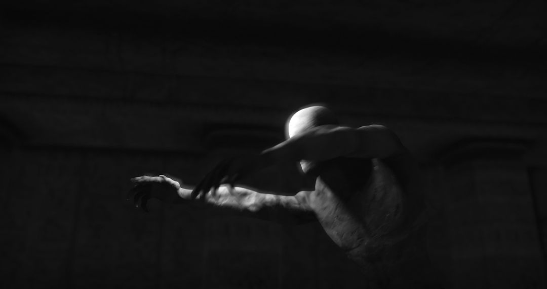 Sinister Zombie Mummy in Dark Haunted Setting