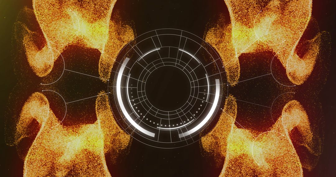 Abstract Digital Interface with Scanning Visual Elements