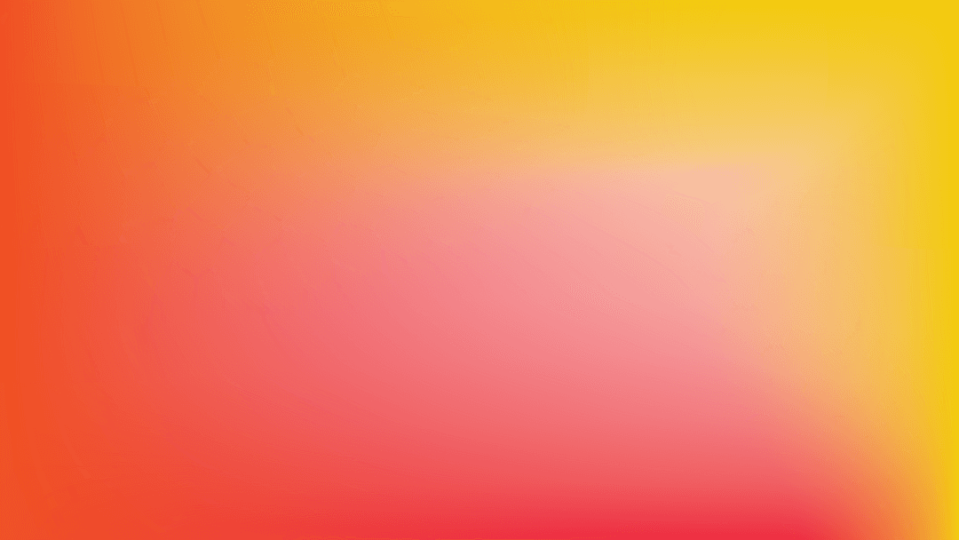 Vibrant Pink and Orange Gradient Background on Transparent Rendering