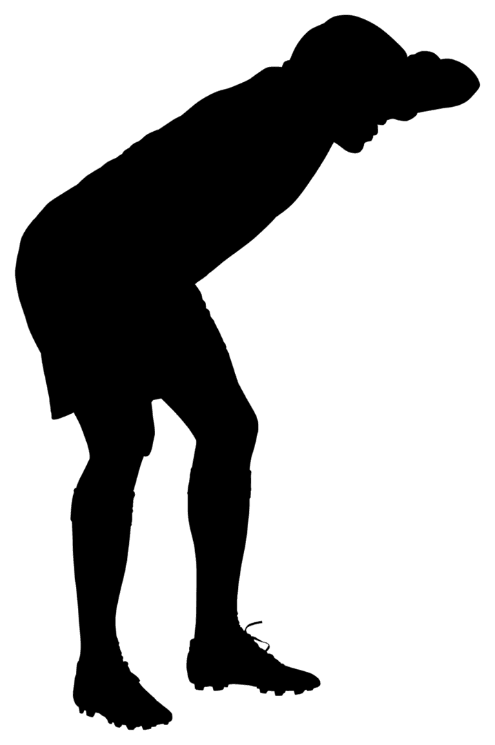 Man Silhouette Icon on Transparent Background, Lifestyle Concept Vector