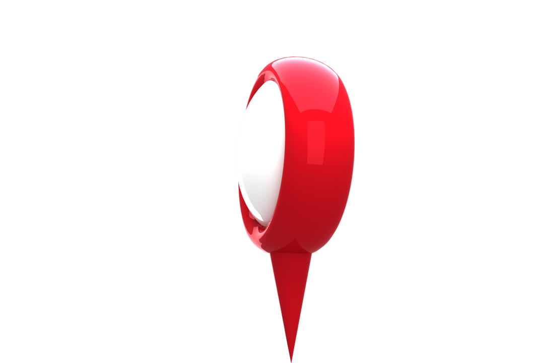 3D Red Navigation Marker Icon on Transparent Background - Download Free Stock Images Pikwizard.com