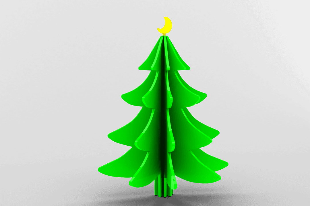 Transparent Christmas Tree with Stylish Modern Design