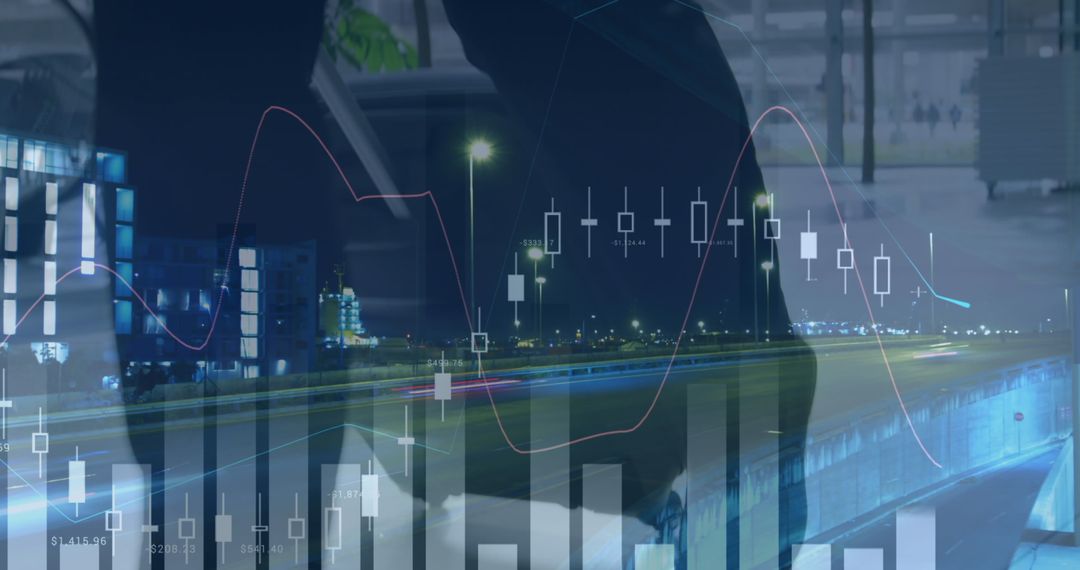 Financial Data Analytics and Business Technology Concept