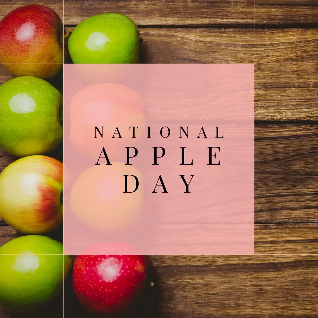 National Apple Day Celebration With Fresh Apples On Wooden Table - Download Free Stock Templates Pikwizard.com