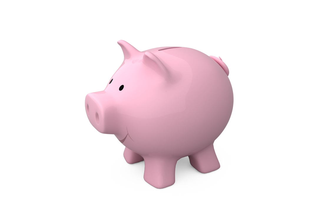 Transparent Pink Piggy Bank Vector for Money Saving Concepts - Download Free Stock Images Pikwizard.com