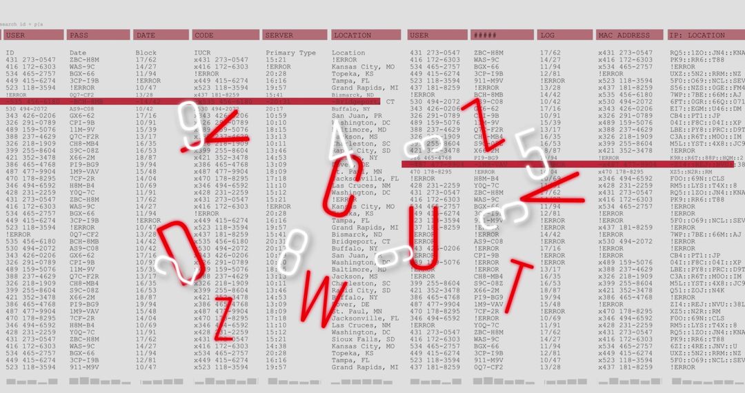 Futuristic Digital Data Stream with Dynamic Elements