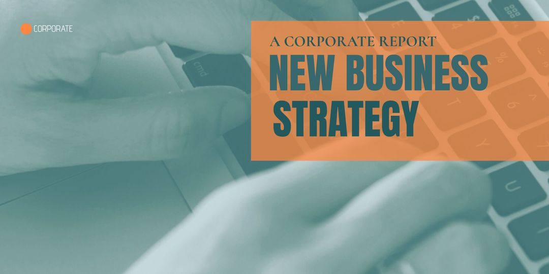 Typing Hands on Keyboard Symbolizing Strategic Business Innovation