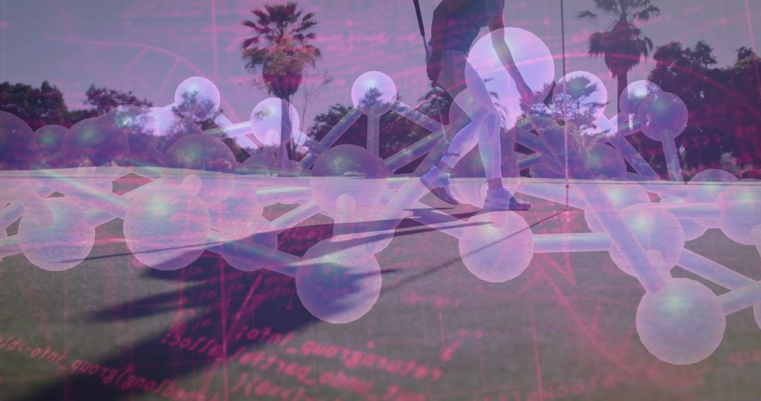 Golfing and Science Fusion with Molecular Structures