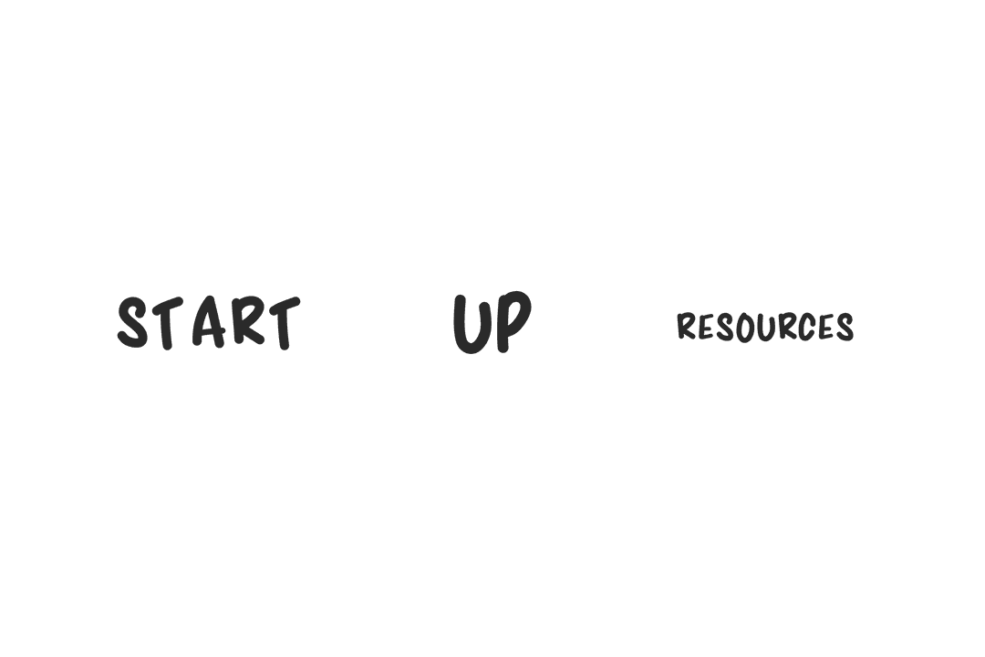 Start Up Resources Typography Transparent for Business Design